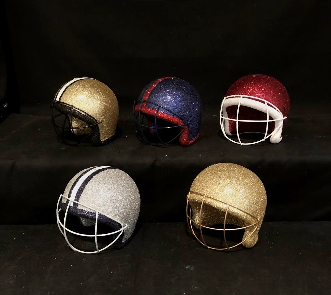 navy blue football helmet
